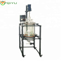 20L Chemical Lab Equipment  Crystallization Glass Reactor with PTFE plate with good vacuum seal